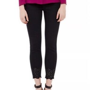 Ted Baker Massiee Embroidered Cropped Jeans